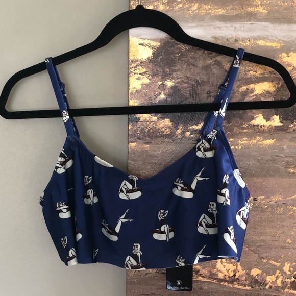 NWT Wildfox Pinup Girl on Hotdog Swim Top - Picture 2 of 5